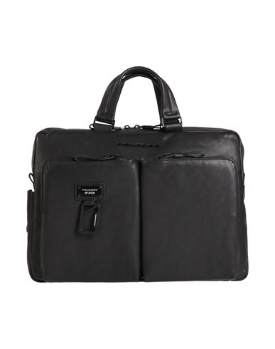 Piquadro Man Handbag Black Size - Leather In Black