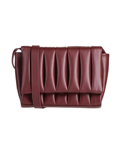 Themoirè Woman Cross-body Bag Burgundy Size - Textile Fibers In Red