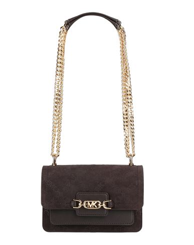 Michael Michael Kors Woman Shoulder Bag Dark Brown Size - Leather