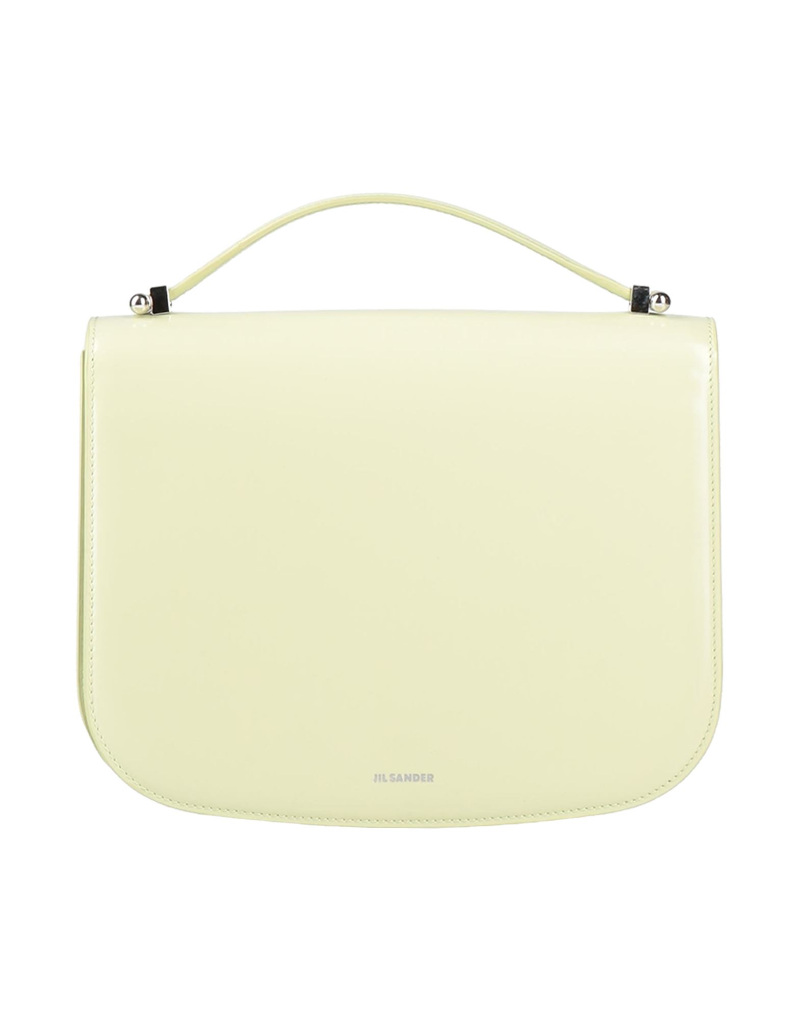 JIL SANDER メタルハンドル　レザーバッグ　ジルサンダー　ロゴ　ホワイト JIL SANDER メタルハンドル レザーバッグ ジルサンダー ロゴ