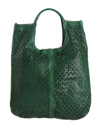 Caterina Lucchi Gold Woman Handbag Green Size - Calfskin, Cowhide