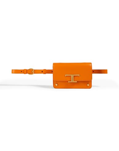 Shop Tod's Woman Belt Bag Orange Size - Calfskin