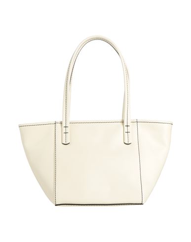 By Far Bar Box Leather Tote Bag In White