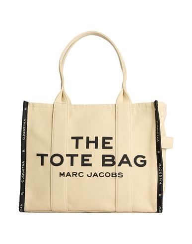 Woman Handbag Cream Size - Textile fibers, Leather