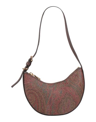Etro Woman Handbag Dark Brown Size - Cotton, Polyester, Pvc - Polyvinyl Chloride, Calfskin In Brown
