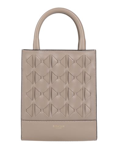 Serapian Woman Handbag Taupe Size - Leather In Grey