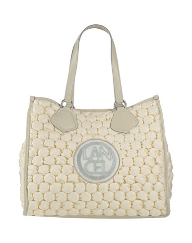 Lancel Woman Handbag Ivory Size - Textile Fibers, Cowhide In White