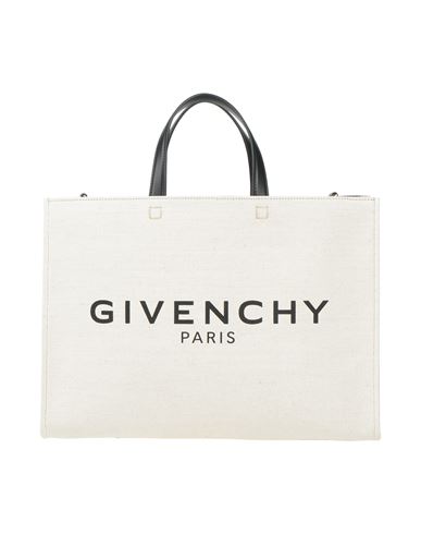 Givenchy Woman Handbag Ivory Size - Cotton, Linen, Polyurethane In White