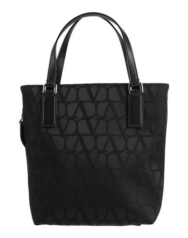 Shop Valentino Garavani Man Handbag Black Size - Textile Fibers, Leather