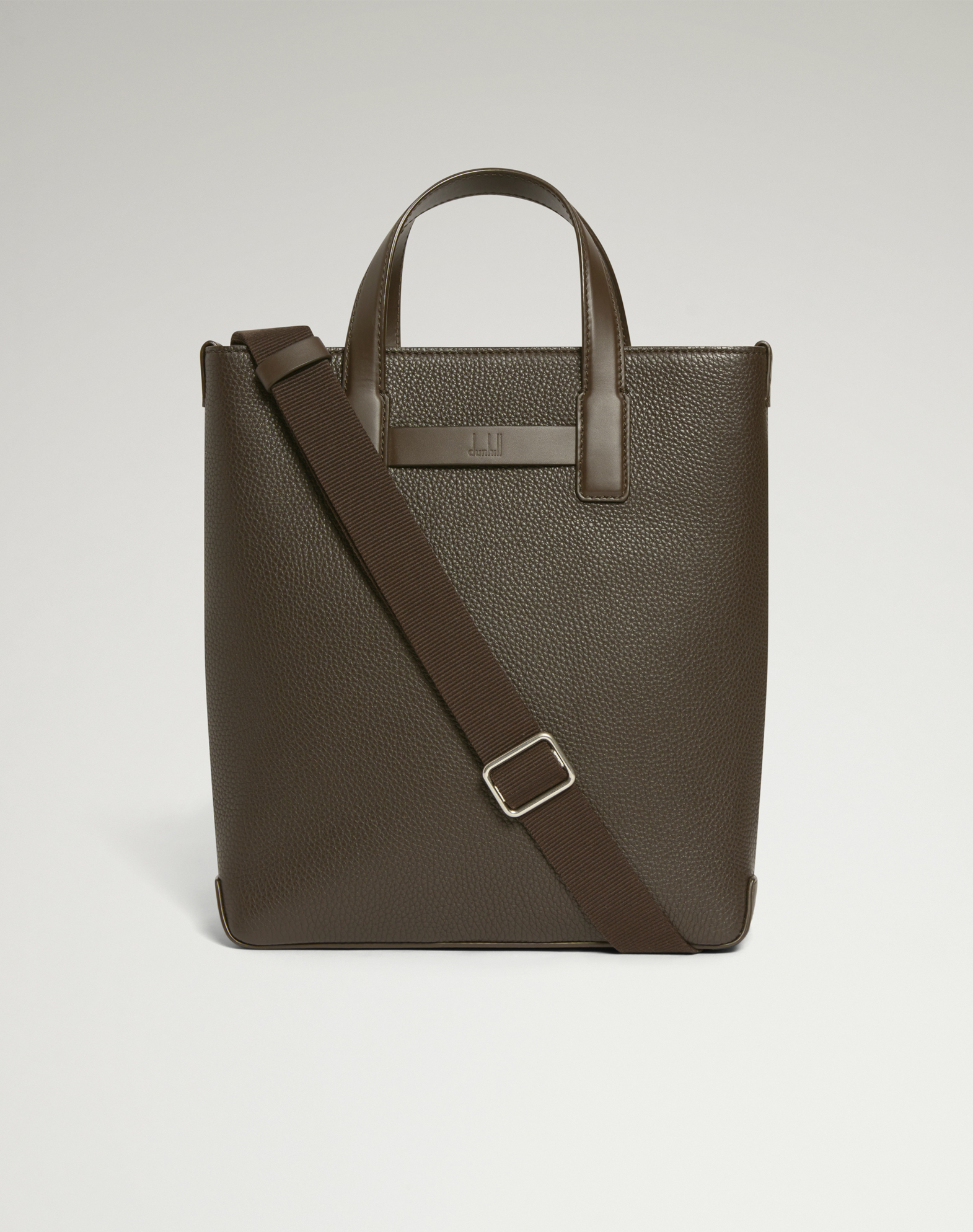 Dunhill 1893 Harness Small North South Tote Bag In Brown