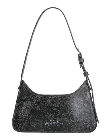 Acne Studios Mini Platt Crackle Leather Shoulder Bag