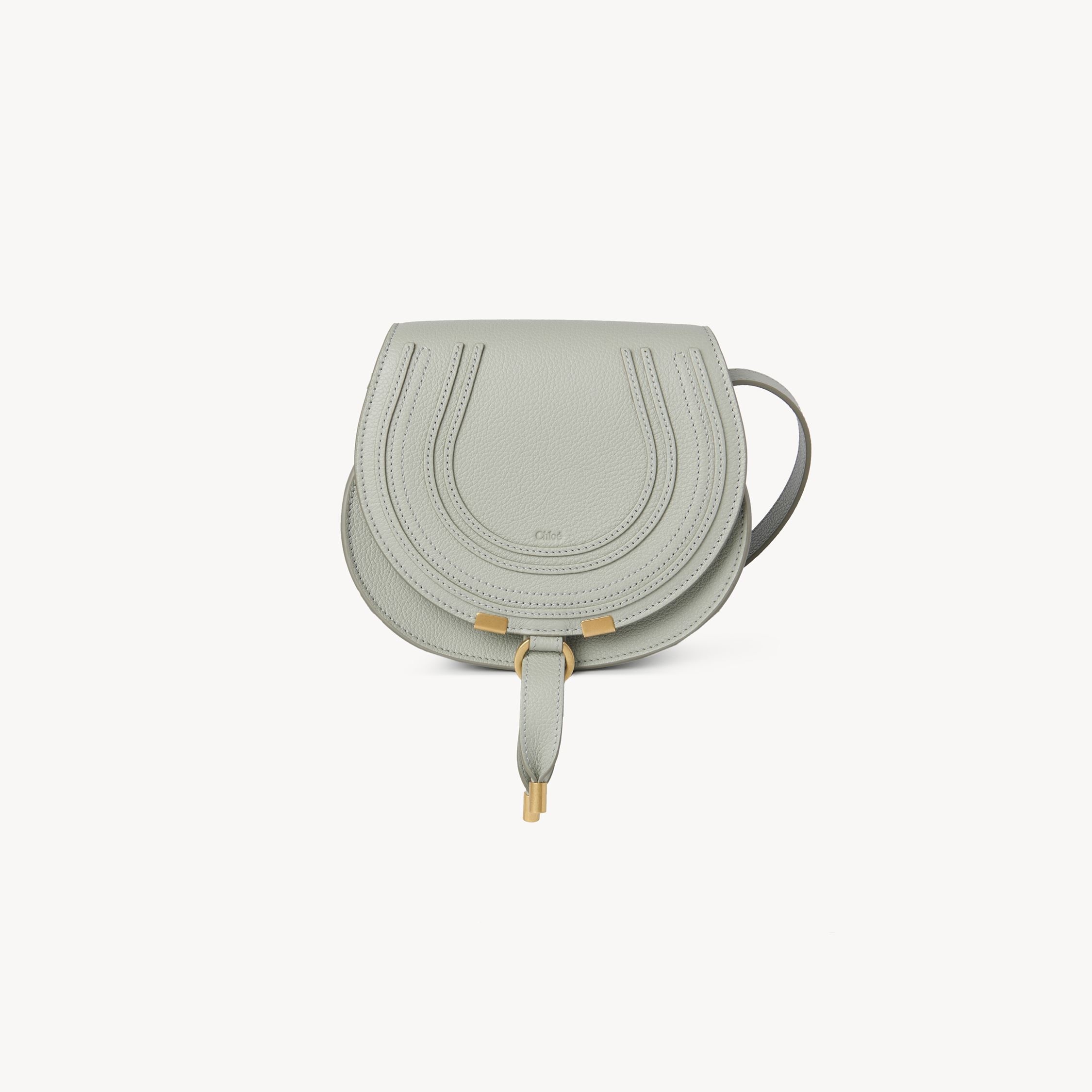 Chloé Marcie Suede Cross Body Bag In Blue