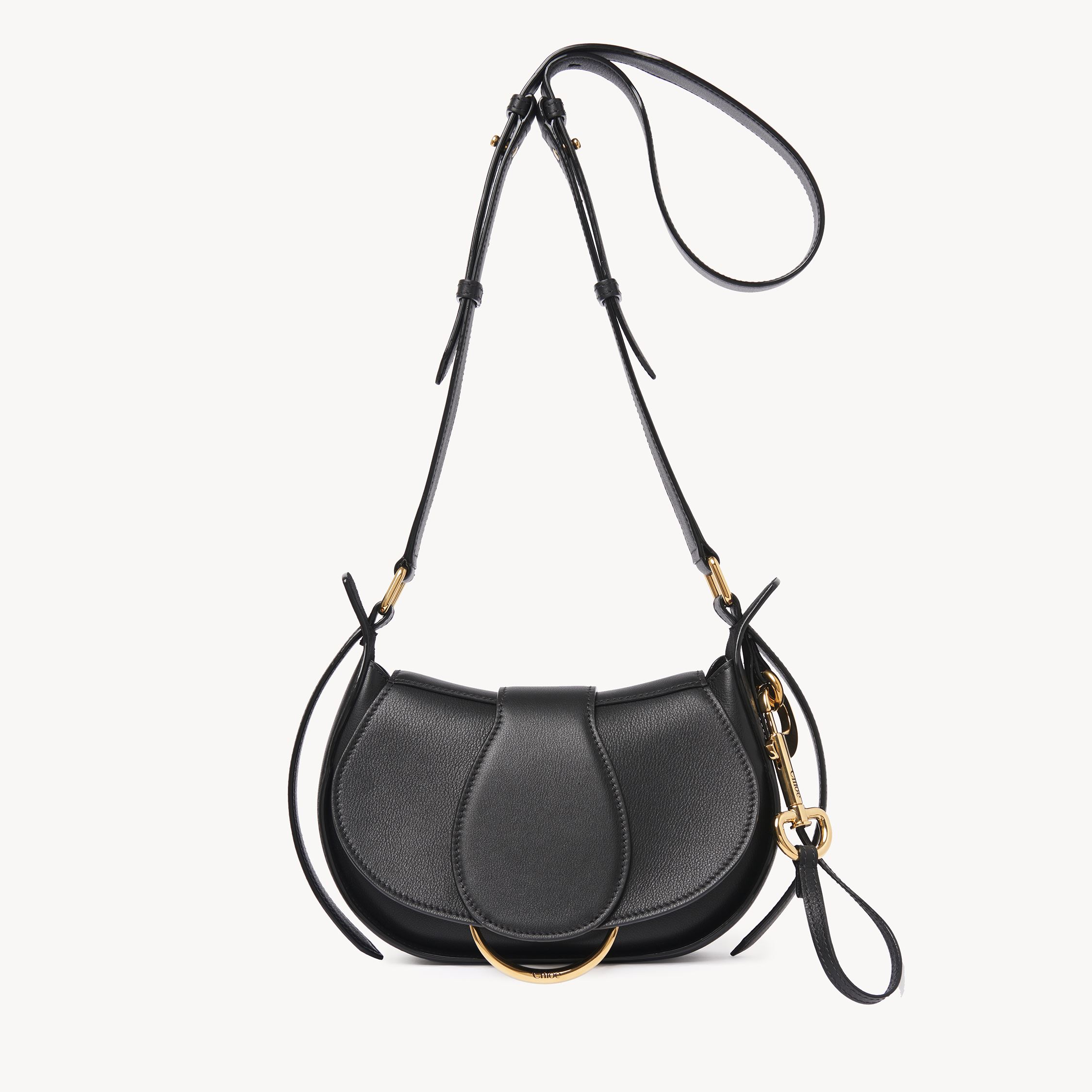 Chloé Petit Sac Bandoulière  Ride En Cuir Lisse Femme Noir Taille Onesize 100% Cuir De Veau In Black