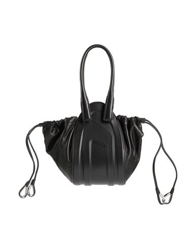 Shop Diesel Woman Handbag Black Size - Cow Leather, Ovine Leather, Zinc Alloy