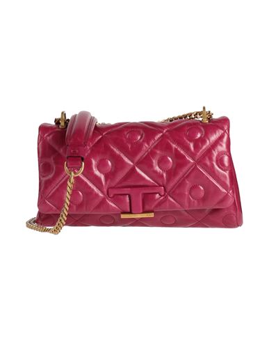 TOD'S TOD'S WOMAN CROSS-BODY BAG GARNET SIZE - CALFSKIN 
