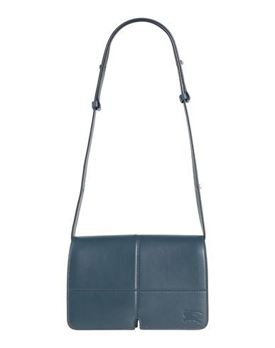 Burberry Woman Handbag Navy Size - Cow Leather In Blue