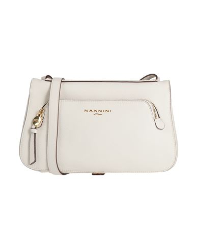 Nannini Woman Cross-body Bag Ivory Size - Leather In White