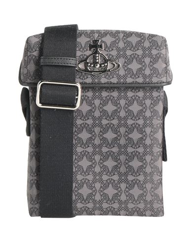 Vivienne Westwood Man Cross-body Bag Lead Size - Textile Fibers In Grey
