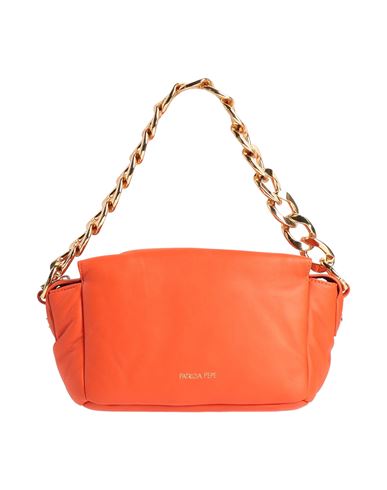 Patrizia Pepe Woman Handbag Orange Size - Leather In Orange