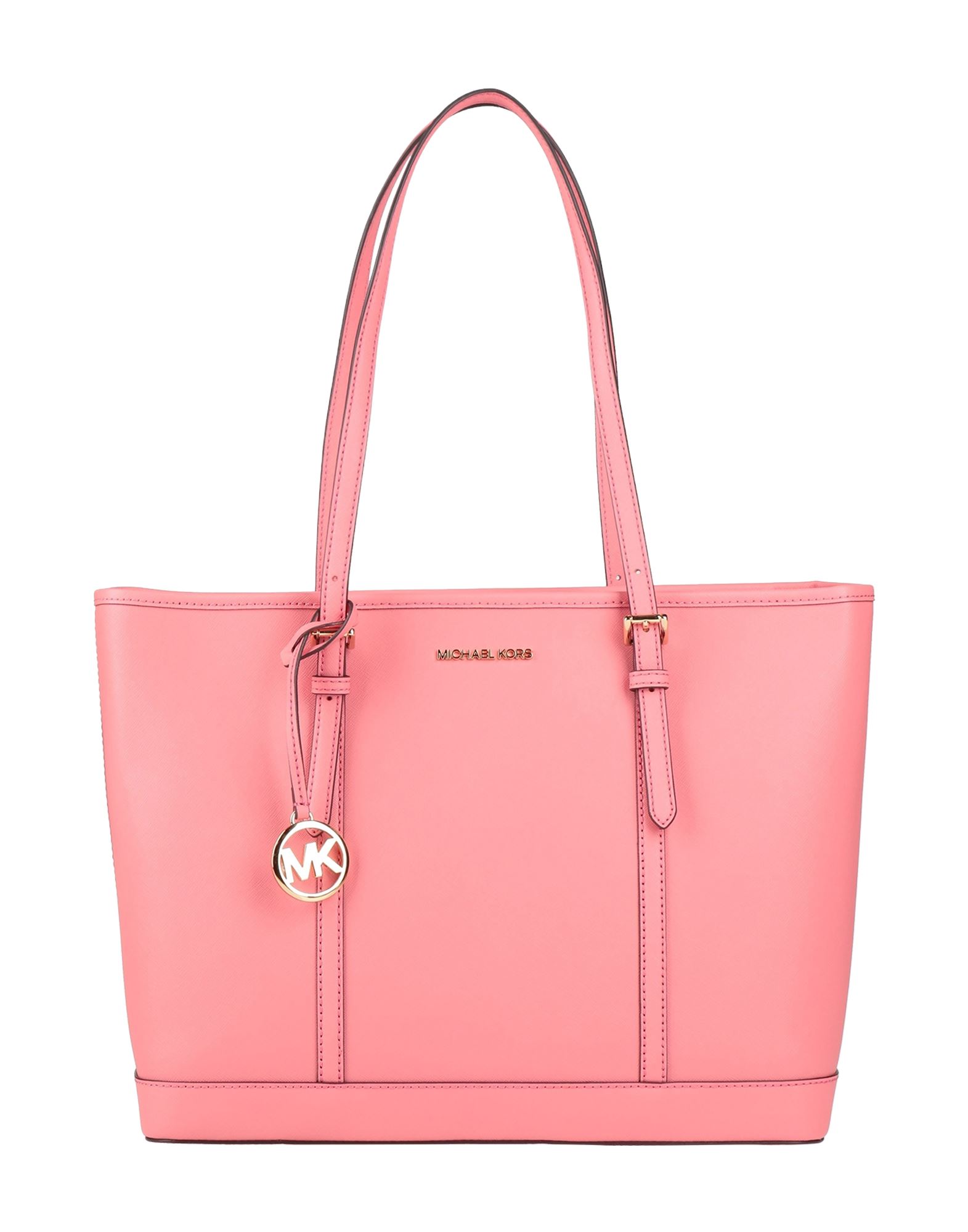 ビビッドカラー MICHAEL KORS ハンドバッグ バイカラー ピンク むらし 