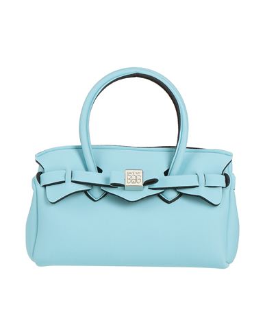 Save My Bag Woman Handbag Sky Blue Size - Polyamide, Elastane In Blue