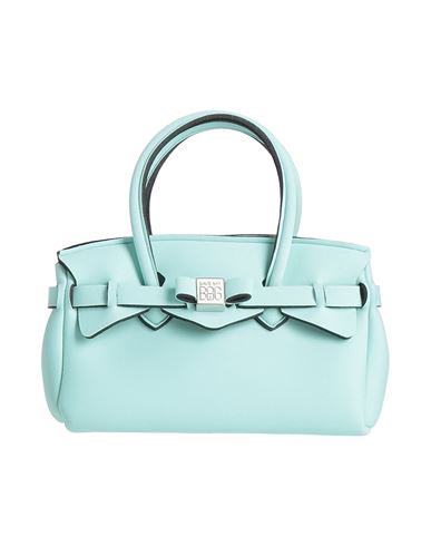 Save My Bag Woman Handbag Turquoise Size - Polyamide, Elastane In Blue