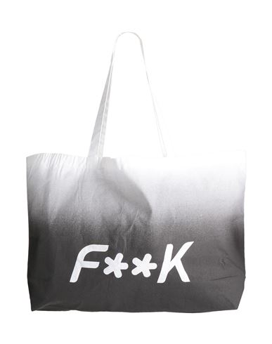 F**k Project Woman Shoulder Bag Charcoal Size - Cotton In Grey