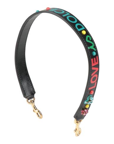 Dolce & Gabbana Toddler Girl Bag Strap Black Size - Leather In Black