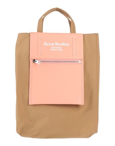 ACNE STUDIOS ACNE STUDIOS MAN HANDBAG CAMEL SIZE - NYLON, CALFSKIN 