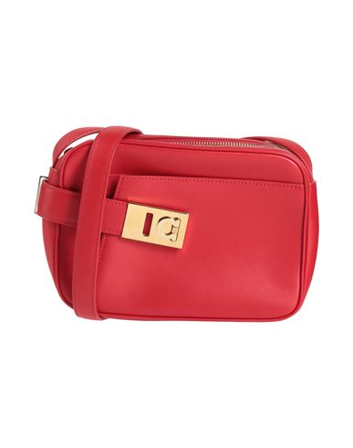 Ferragamo Small Camera Case Leather Crossbody Bag In Red