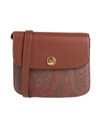 Etro Woman Cross-body Bag Chocolate Brown Size - Pvc - Polyvinyl Chloride, Calfskin, Cotton, Polyest In Brown