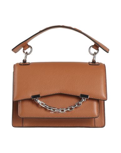 Karl Lagerfeld Woman Handbag Brown Size - Cow Leather In Brown