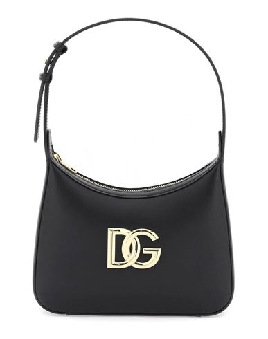Dolce & Gabbana Logo-plaque Leather Tote Bag In Black