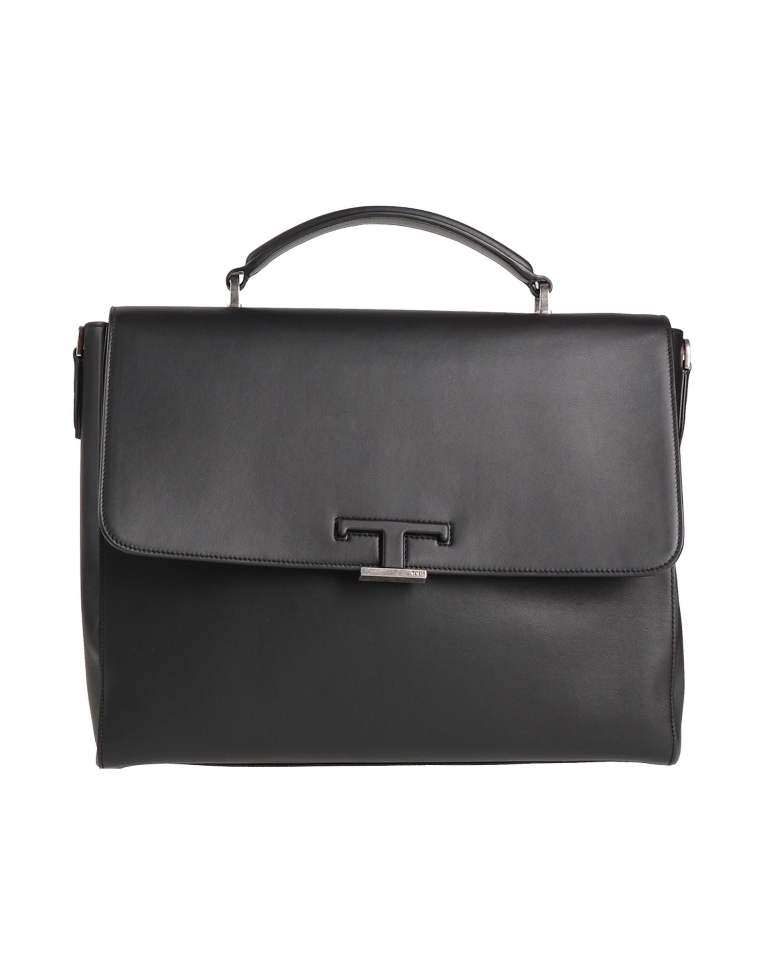 《セール開催中》TOD'S メンズ ハンドバッグ ブラック 革（なめし加工）