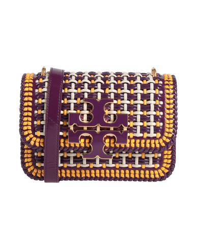 Tory Burch Woman Cross-body Bag Purple Size - Leather In Purple