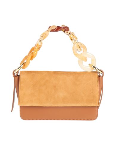 CAROLINA SANTO DOMINGO CAROLINA SANTO DOMINGO WOMAN HANDBAG CAMEL SIZE - CALFSKIN 
