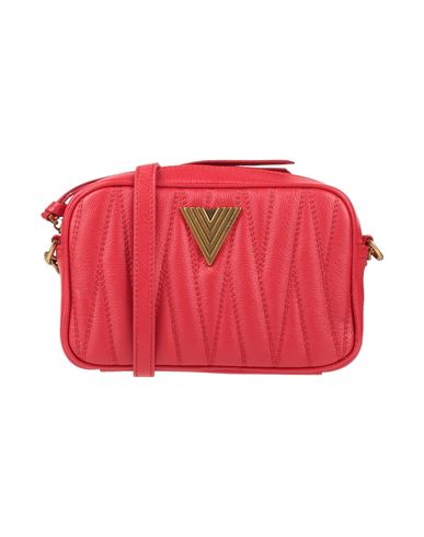 Shop Vicolo Woman Cross-body Bag Red Size - Cow Leather