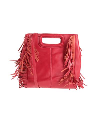 Shop Maje Woman Handbag Red Size - Sheepskin