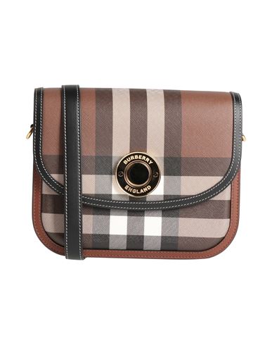 Burberry Woman Cross-body Bag Brown Size - Leather In Brown