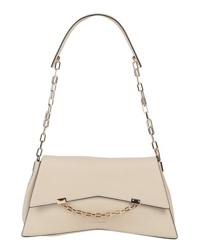 Karl Lagerfeld Woman Shoulder Bag Light Grey Size - Cow Leather In Grey
