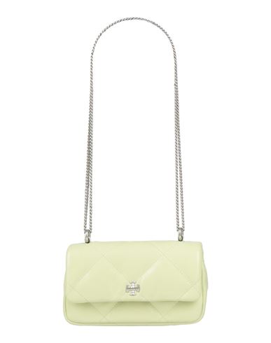 Tory Burch Woman Shoulder Bag Light Green Size - Leather In Green