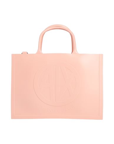 Armani Exchange Woman Handbag Light Pink Size - Pvc - Polyvinyl Chloride In Pink