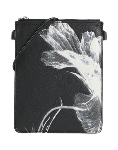 Y-3 Man Cross-body Bag Black Size - Cowhide In Black