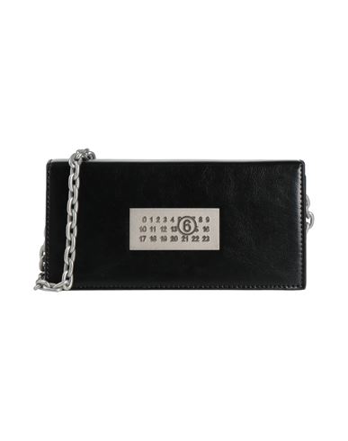 Mm6 Maison Margiela Woman Cross-body Bag Black Size - Cow Leather, Zinc, Aluminum, Copper