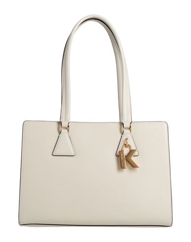 Karl Lagerfeld Woman Shoulder Bag Off White Size - Cow Leather In Off White