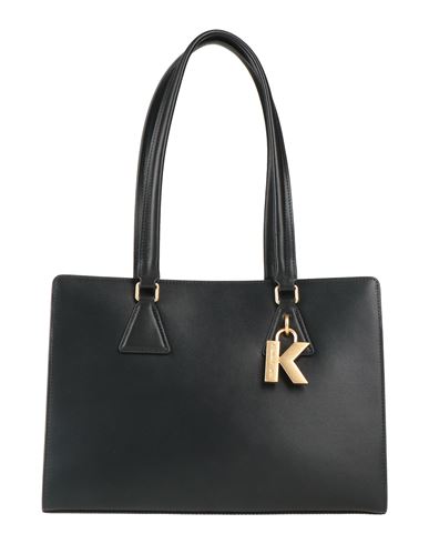 Karl Lagerfeld Woman Shoulder Bag Black Size - Cow Leather In Black