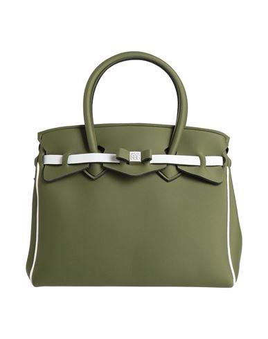 Save My Bag Woman Handbag Green Size - Polyamide, Elastane In Green