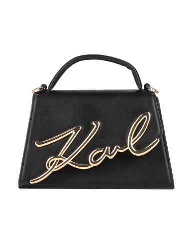 Karl Lagerfeld Woman Handbag Black Size - Cow Leather In Black