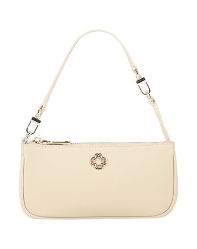 Shop Maje Woman Handbag Beige Size - Cow Leather, Zinc, Copper