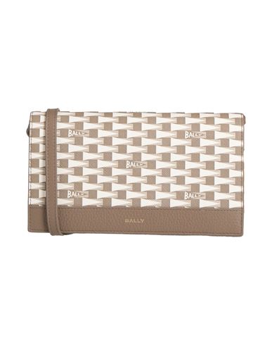 Bally Woman Cross-body Bag Taupe Size - Textile Fibers In Brown